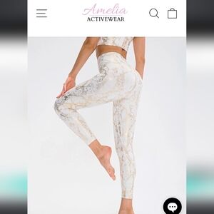 Snakeskin Print Activewear Set